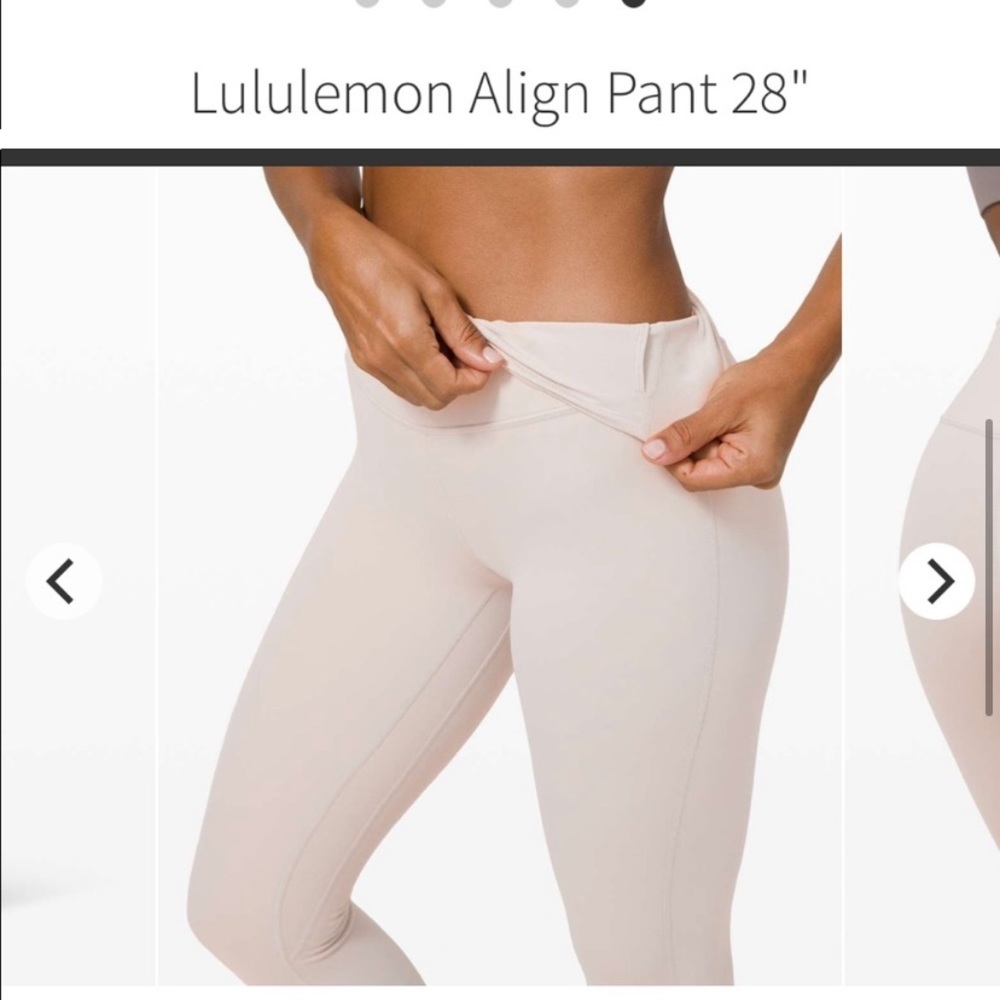 NWOT Lululemon align legging in chrome - Picture 2 of 5